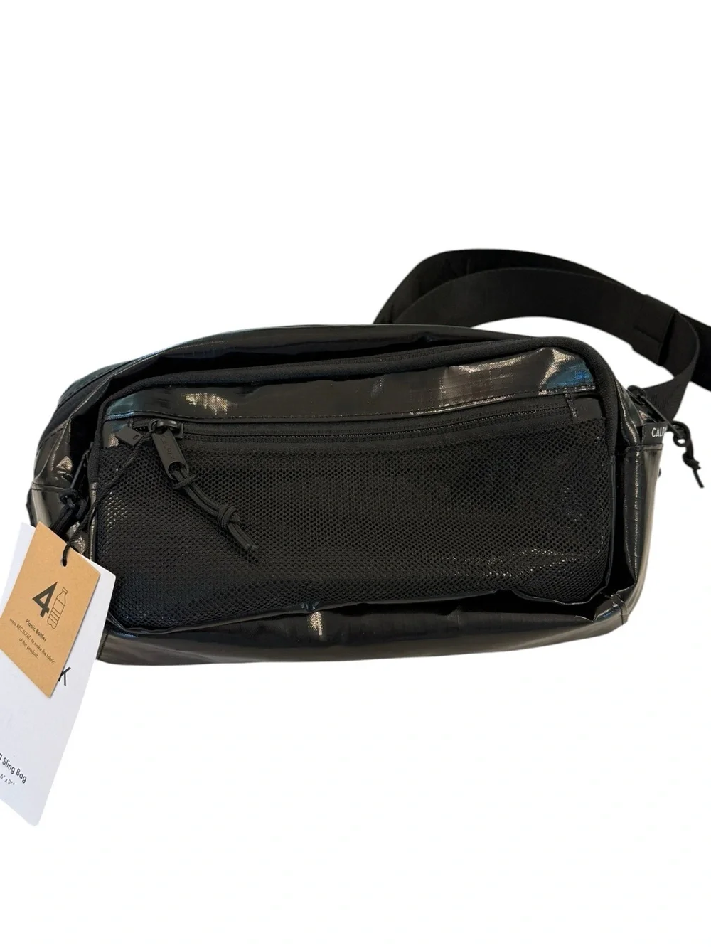 CALPAK Terra Small Sling Bag Obsidian Black Travel Crossbody Belt Bag Fanny NEW